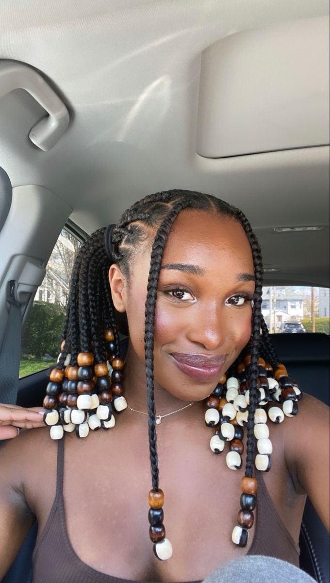Bob Brazilian Wool Hairstyles with Beads