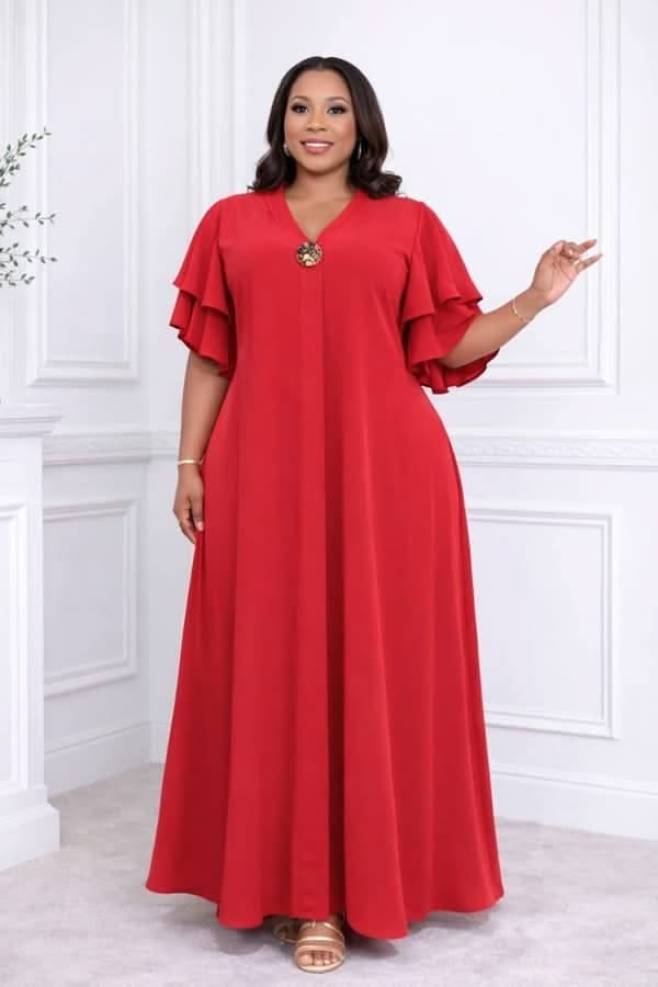 Plain Crepe Gown Styles ​