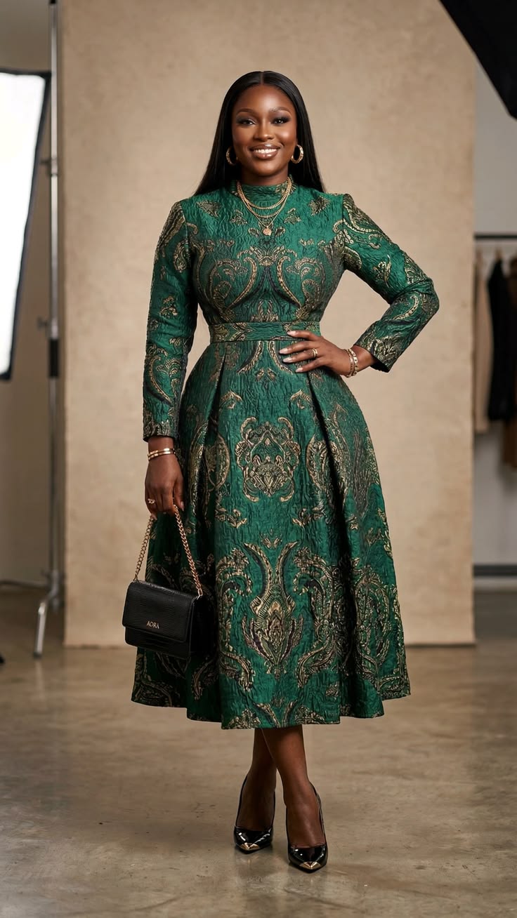 Beautiful Short Gown Styles for Ladies in Nigeria 