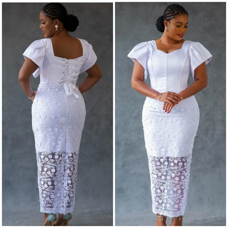 White Lace Gown Styles for Wedding