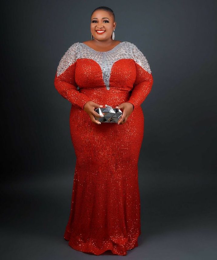 Latest Lace Styles for Plus Size Ladies in Nigeria ​