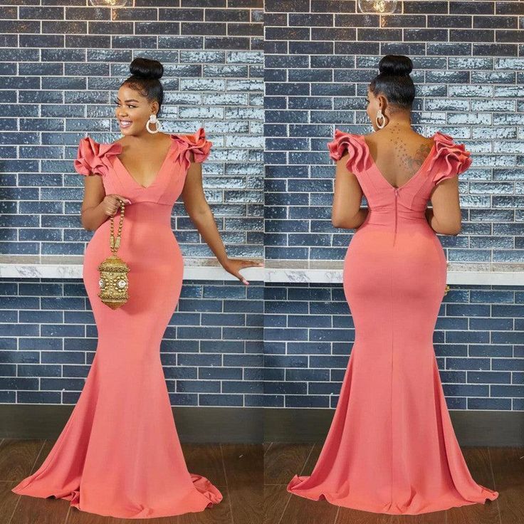Latest Crepe Material Styles for Long Gowns