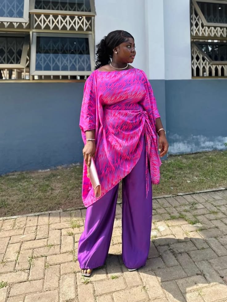 Simple Material Top and Trousers Styles