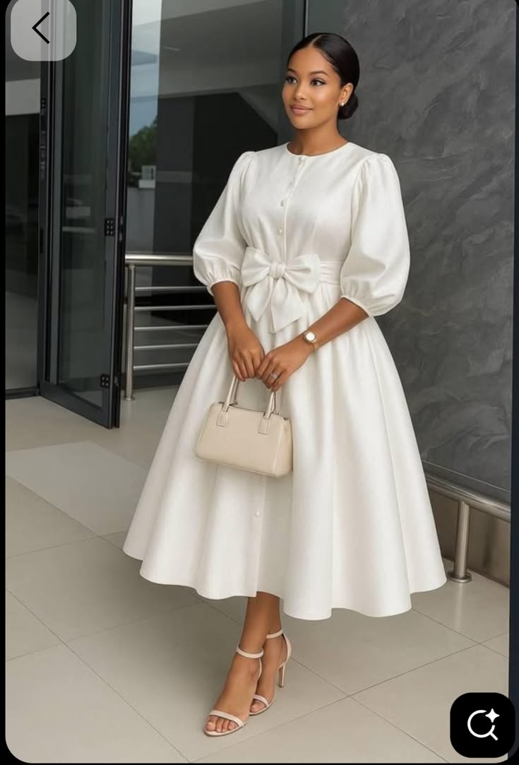 Plain Material Styles for Long Gown