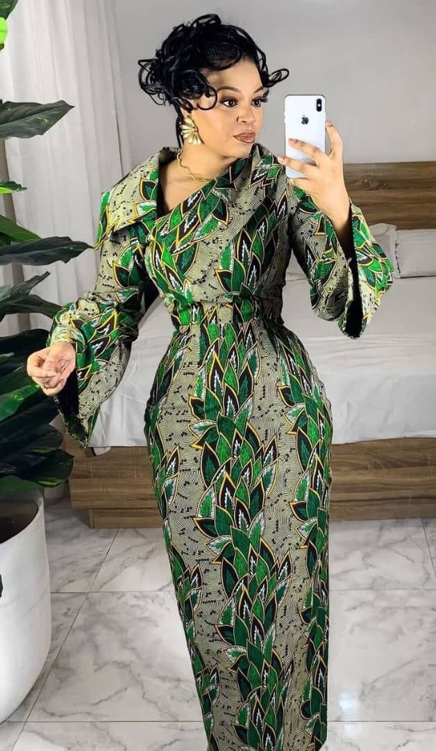 Elegant Ankara Long Gowns with Sleeves