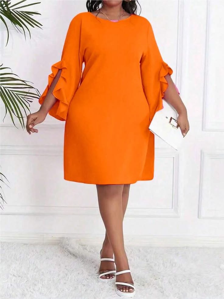 Simple Plain Material Styles for Ladies ​