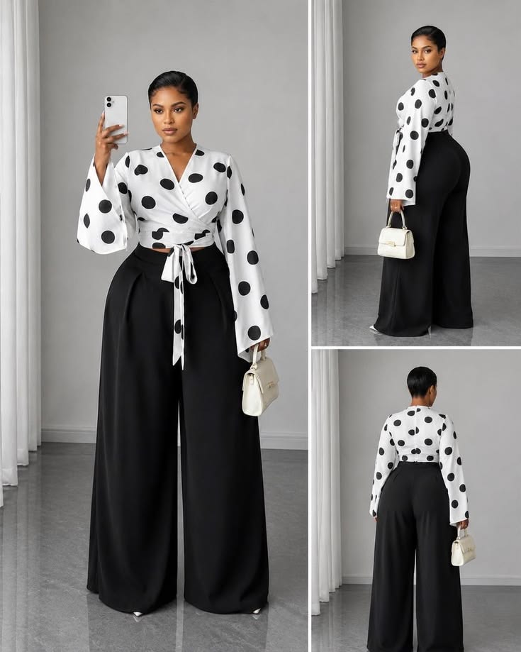 Simple Material Top and Trousers Styles