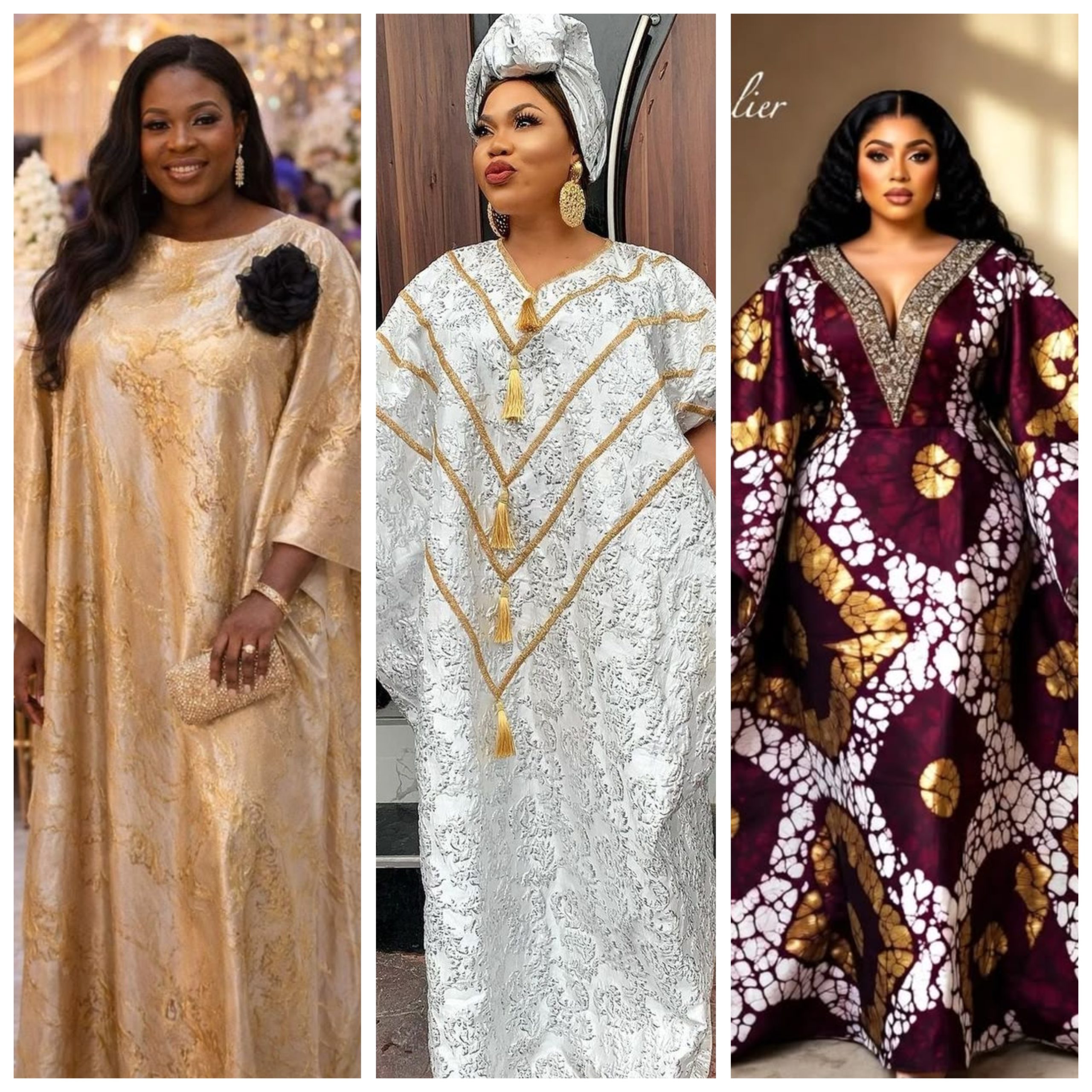 Bubu Gown Styles with Materials
