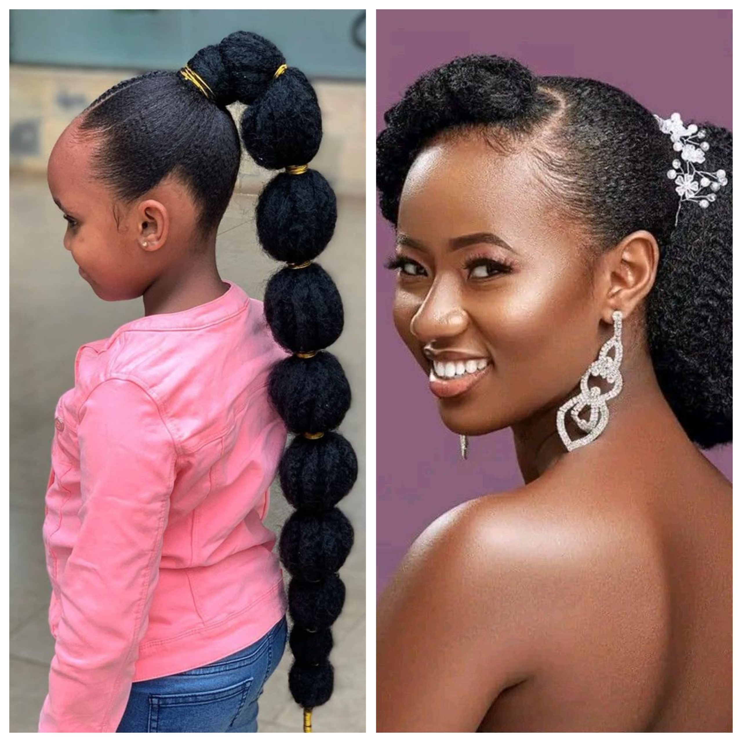 Packing Gel Hairstyles with Kinky Hair ​