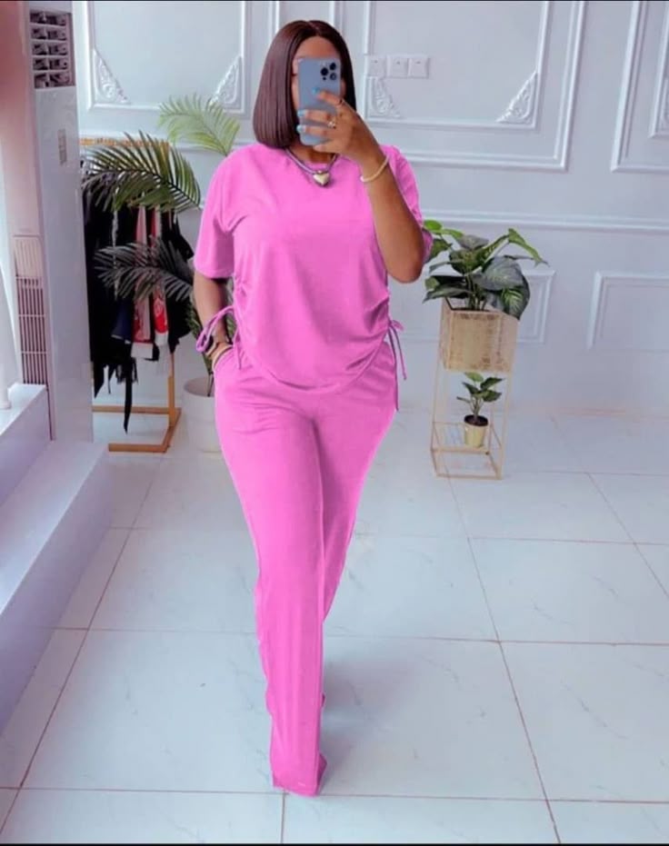 Simple Material Top and Trousers Styles ​