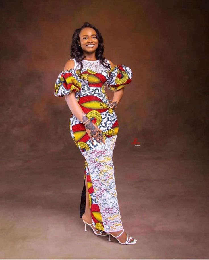 Beautiful 4-Yards Ankara Long Gown Styles 