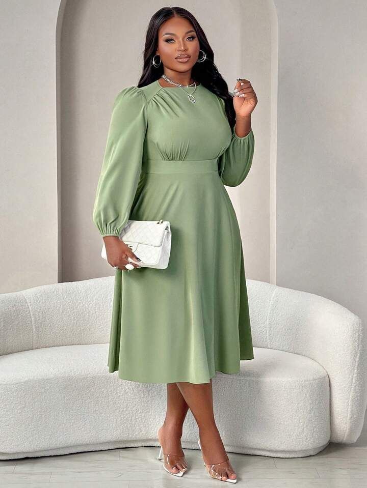 Plain Material Styles for Ladies in Nigeria ​