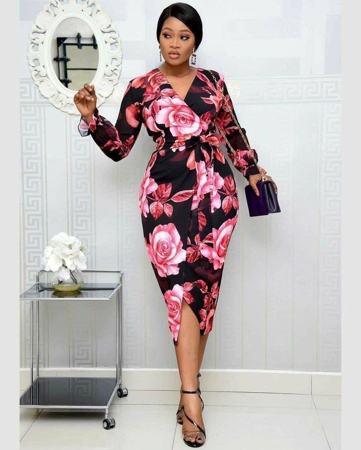 Long Gown Flower Material Ideas