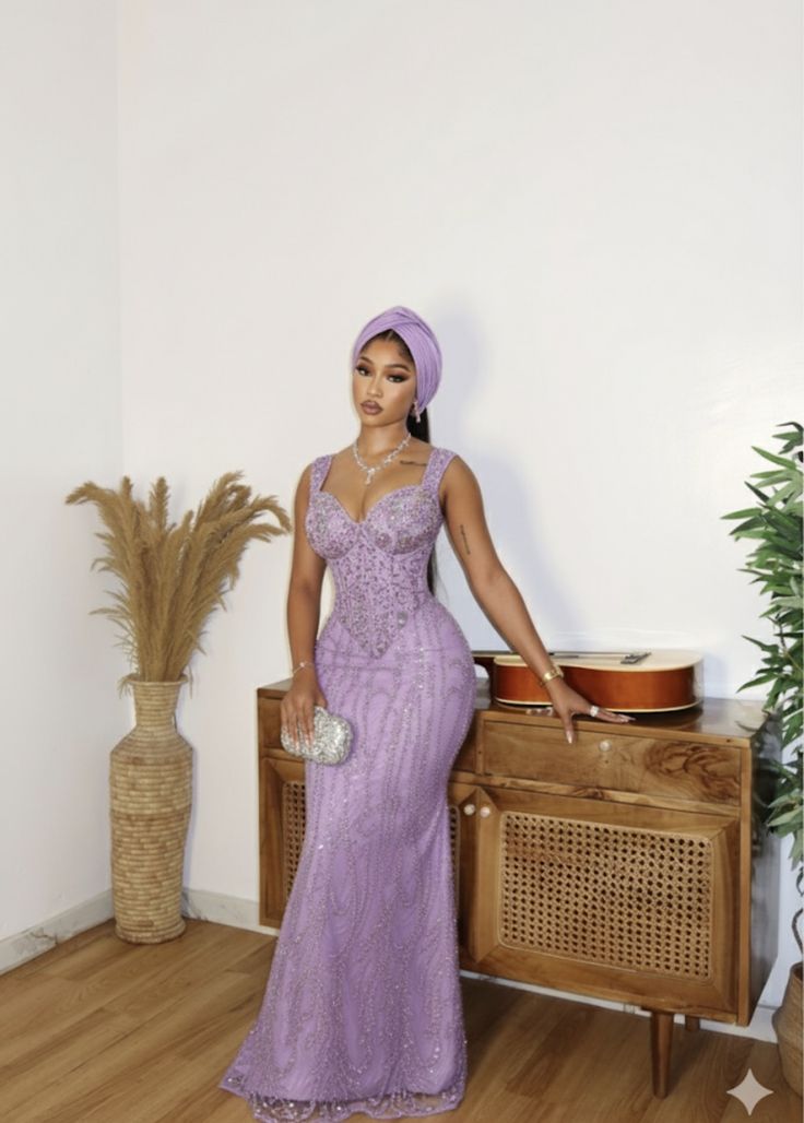 Long Gown Ideas With Lace Material