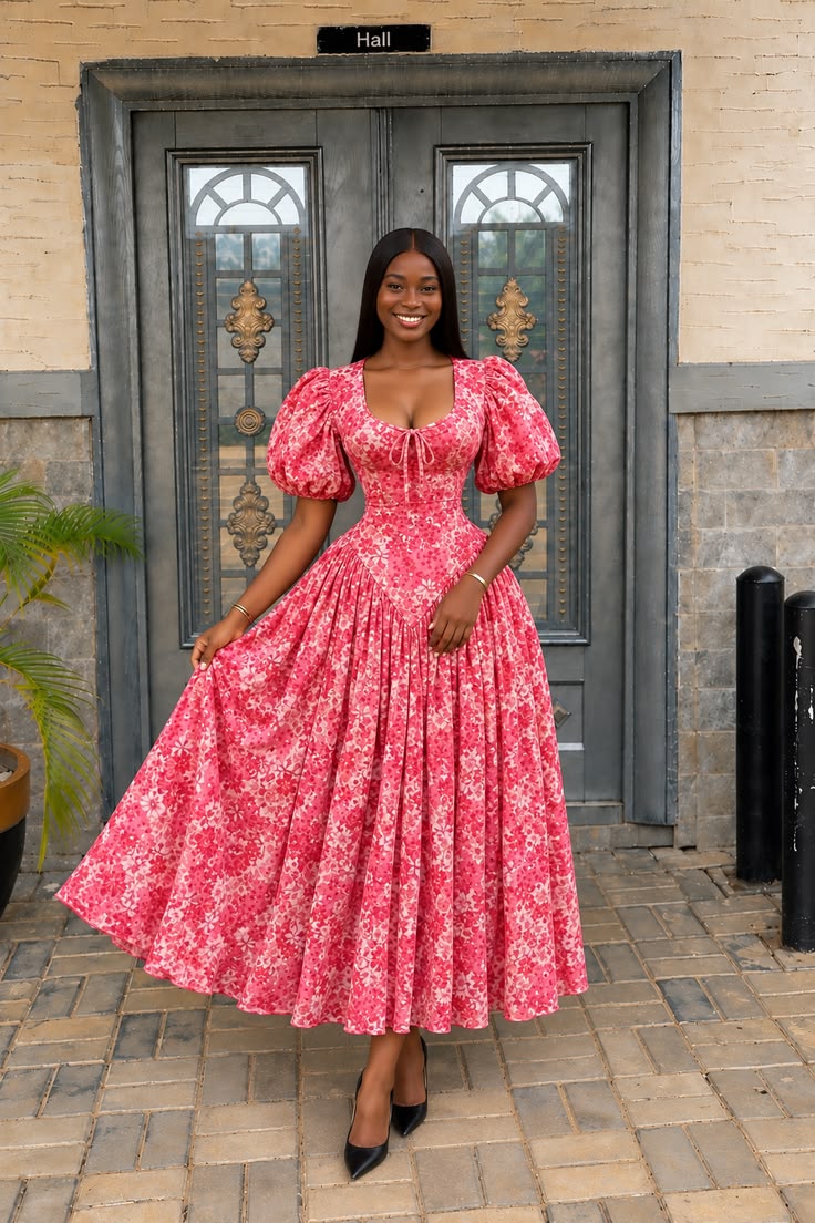 Latest Vintage Gown Styles for Teenagers in Nigeria 