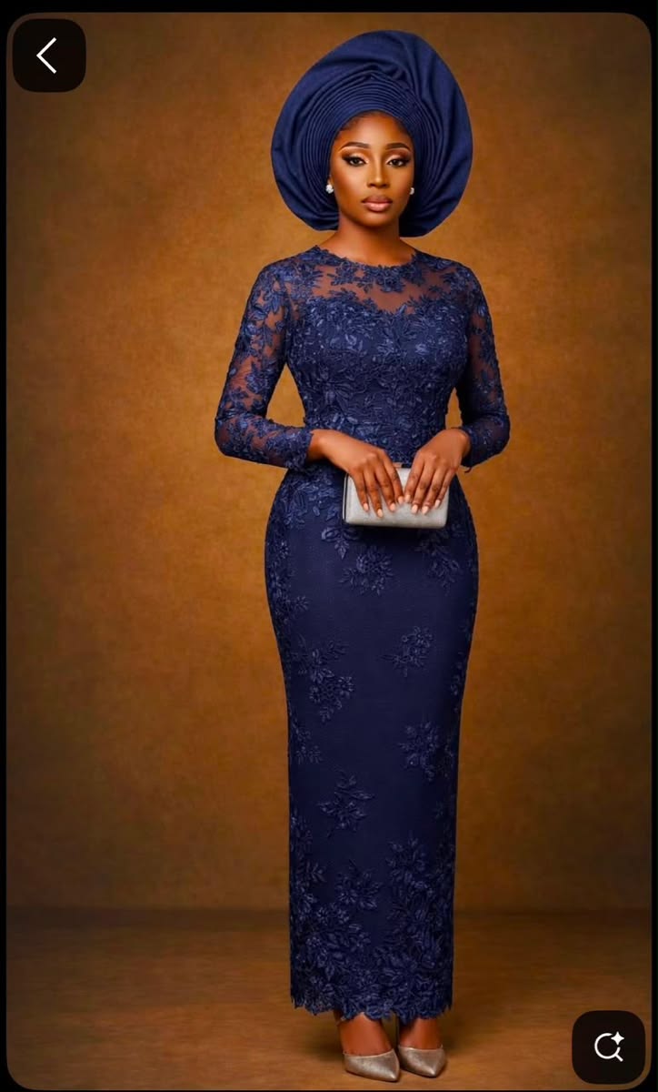 Mature Lace Gown Styles for Slim Ladies ​