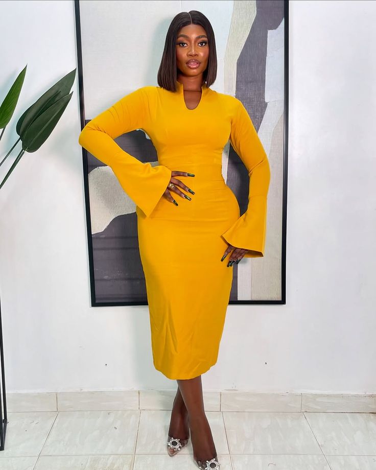 Plain Crepe Gown Styles ​