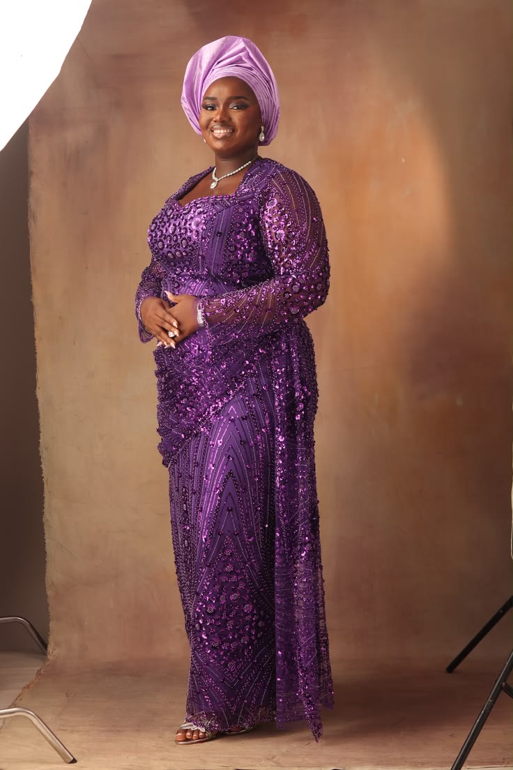 Sequins Material Styles for Married Women ​