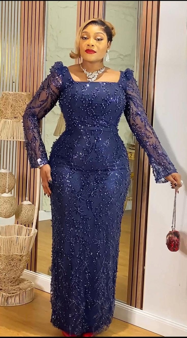 Latest Mature Lace Gown ​