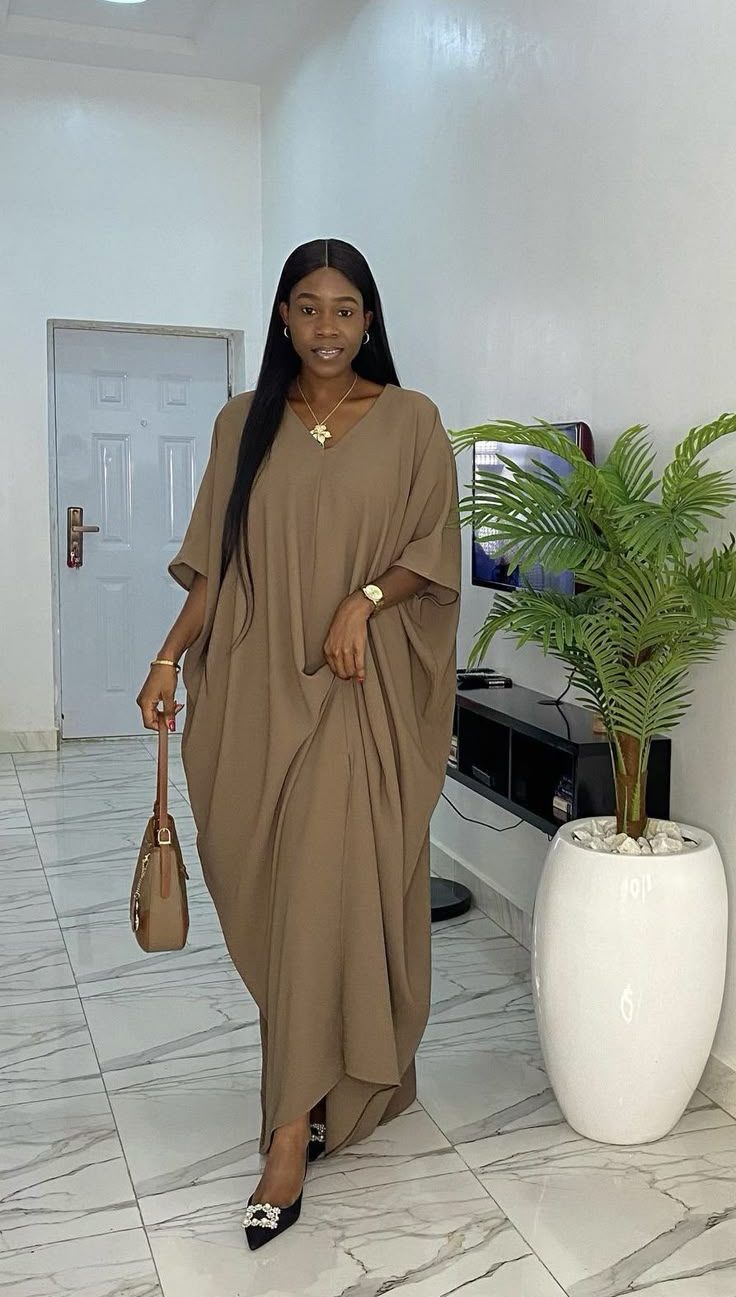 Plain Crepe Gown Styles ​
