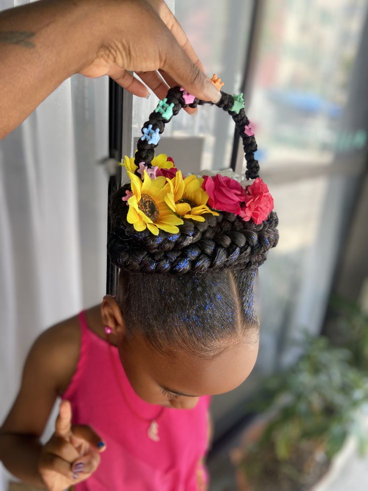 Flower in the Basket Hairstyle