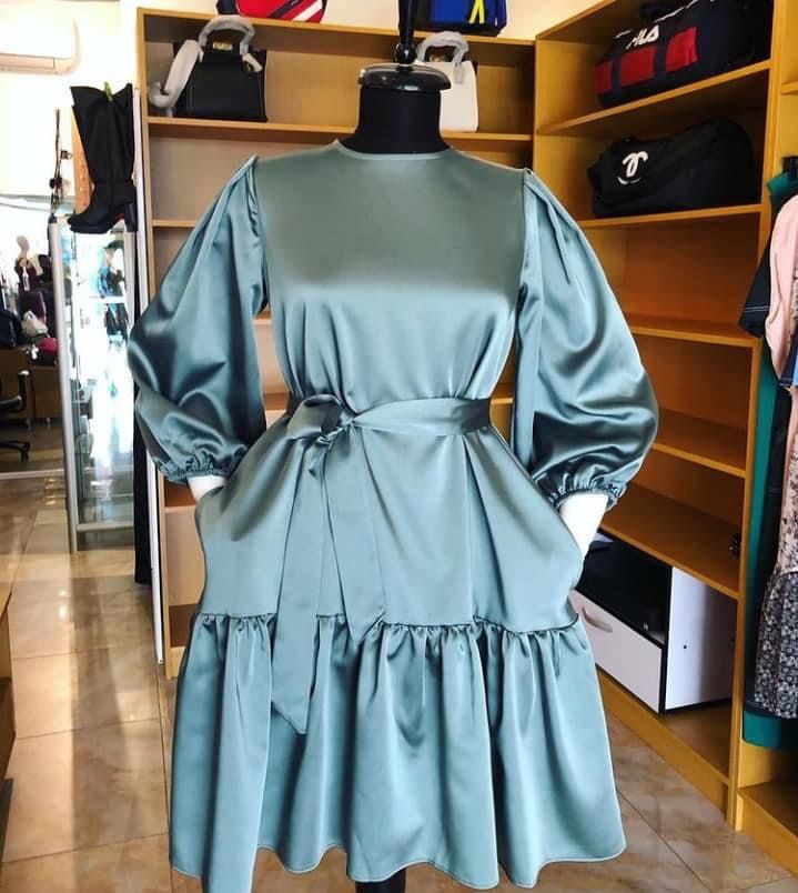 Simple Crepe Material Gown Styles