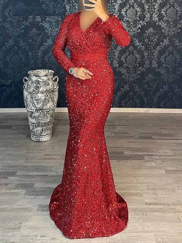 Sequins Material Styles for Married Women ​