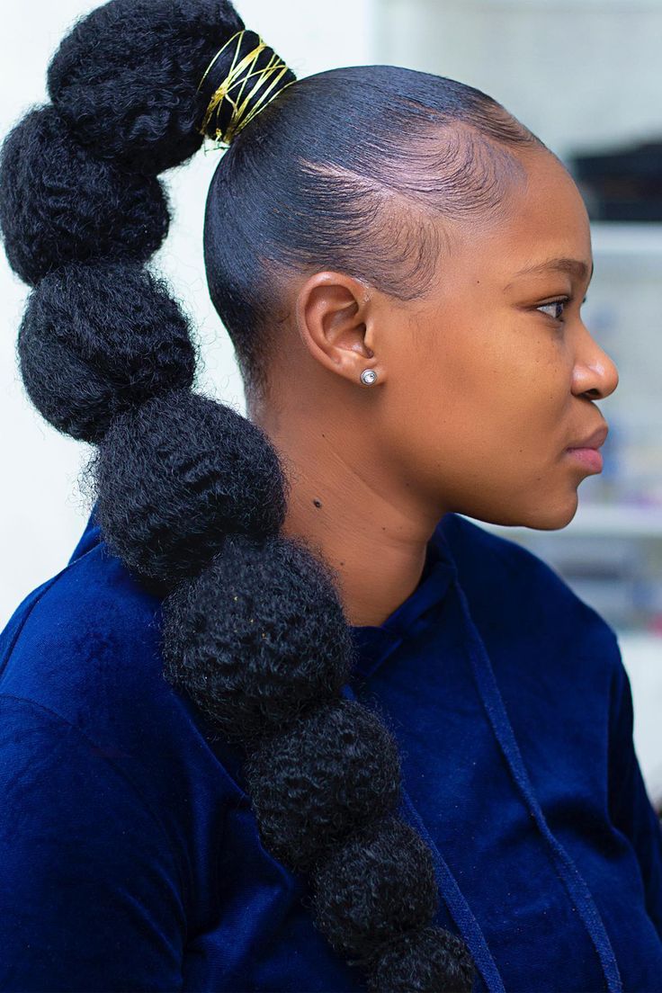 Packing Gel Hairstyles with Kinky Hair 