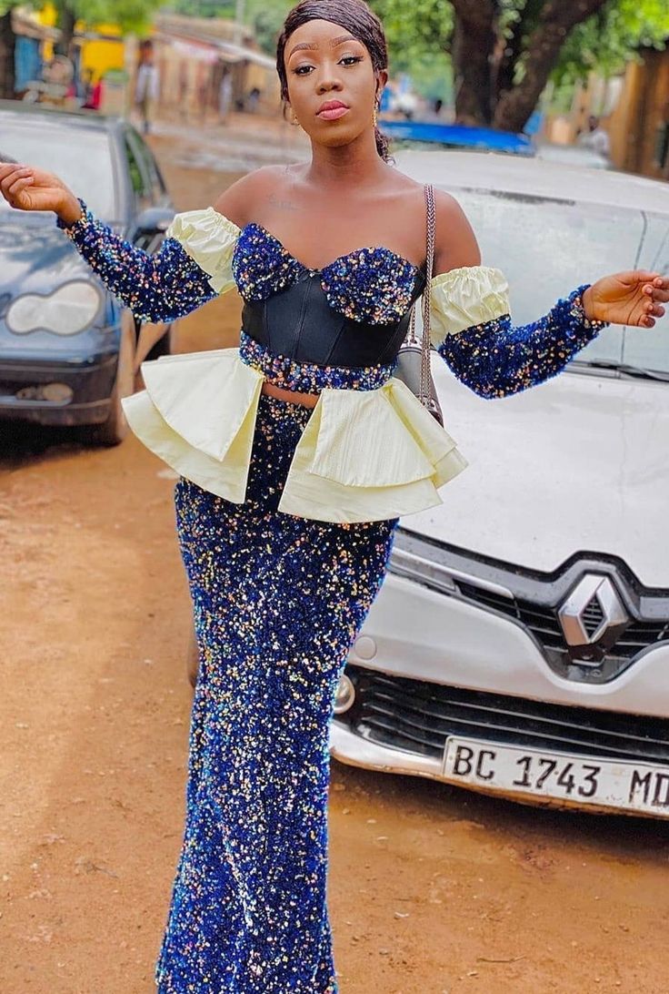 Sequins Material Styles for Married Women ​