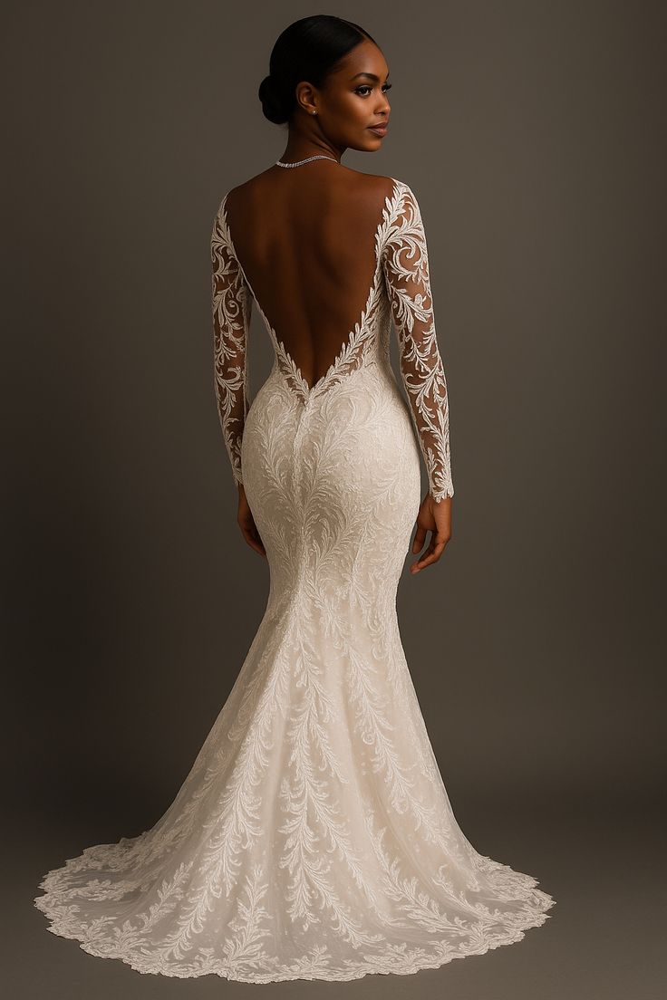 Open-Back Bridal Lace Styles