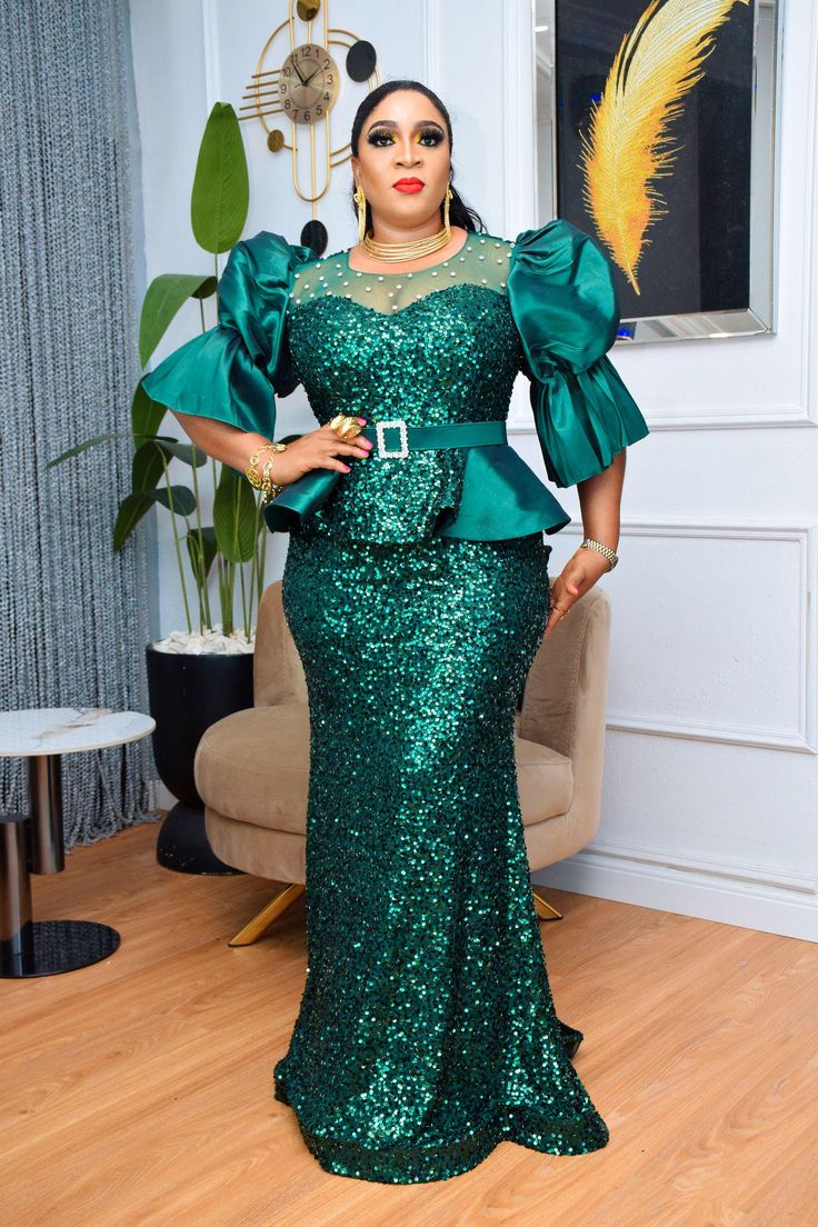 Sequins Material Styles for Married Women ​