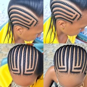 . All Back Hairstyle for School