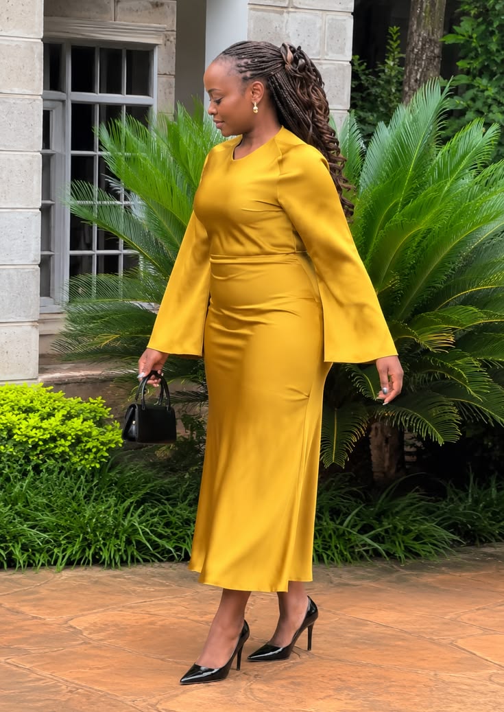 Comfortable Crepe Material Gown Styles
