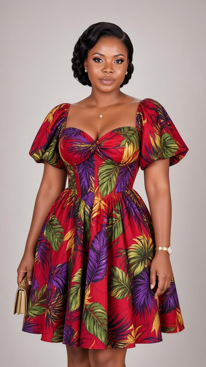 Classic Ankara Short Gown Styles