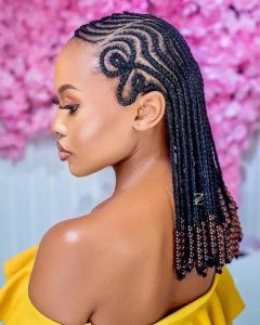 Gorgeous Short All Back Hairstyle with Attachment