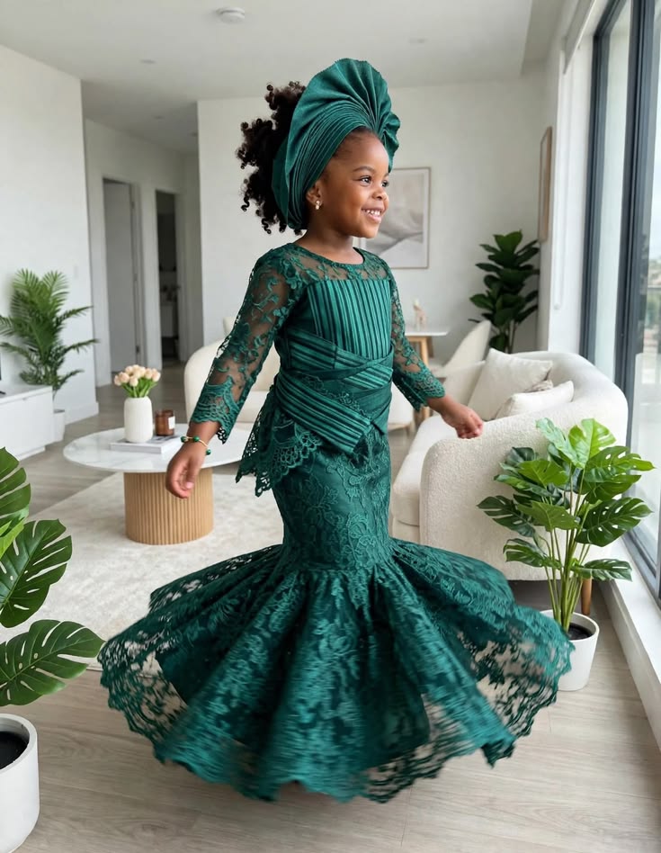 Trending Simple Lace Styles for Girl Child