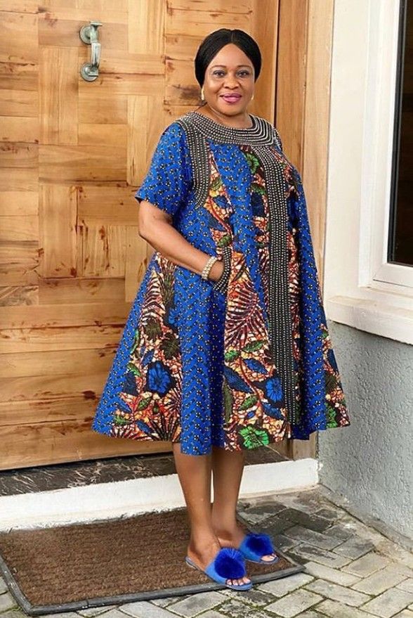 Short Ankara Styles for Older Mothers ​