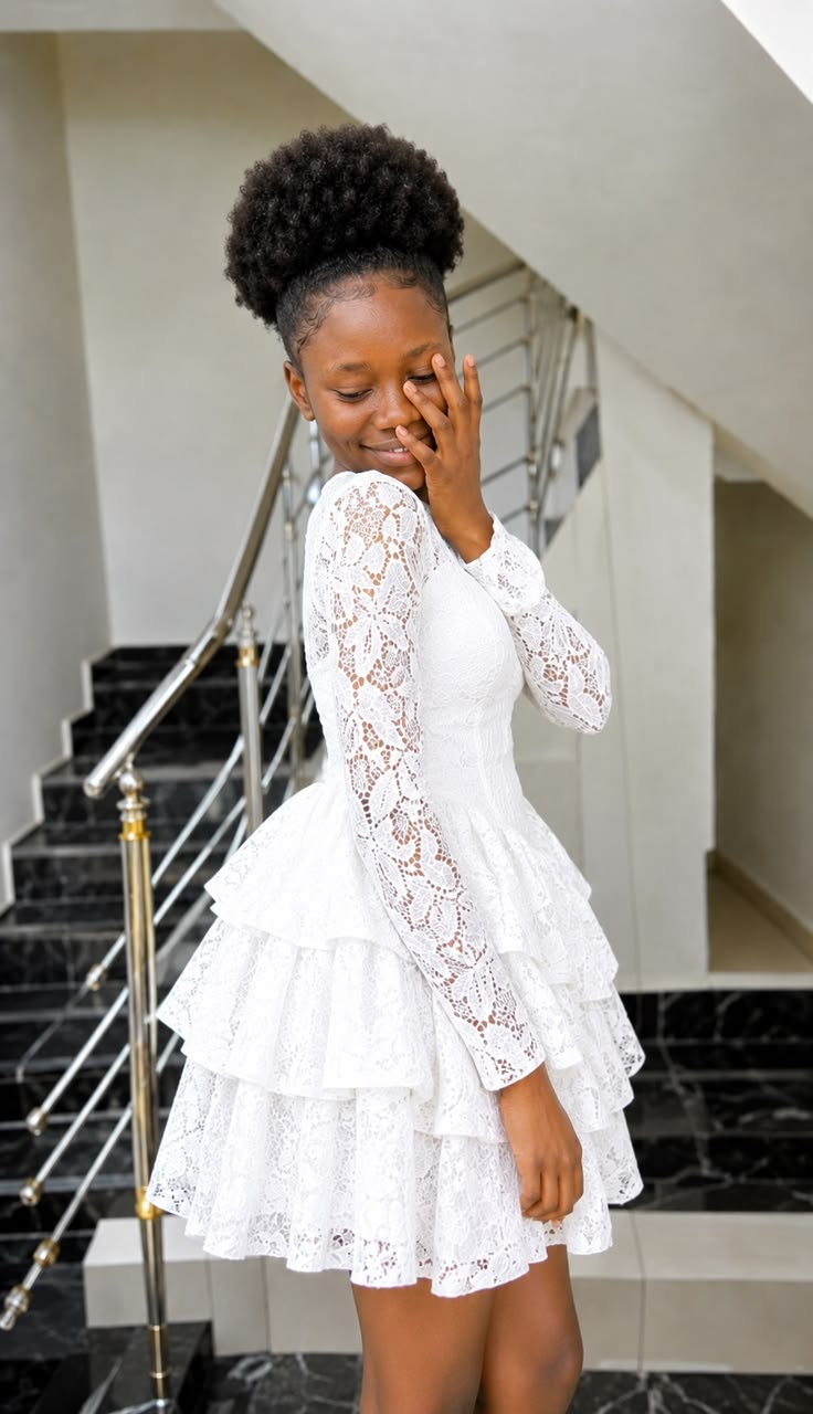Lace Gown Styles for Teenage Girls