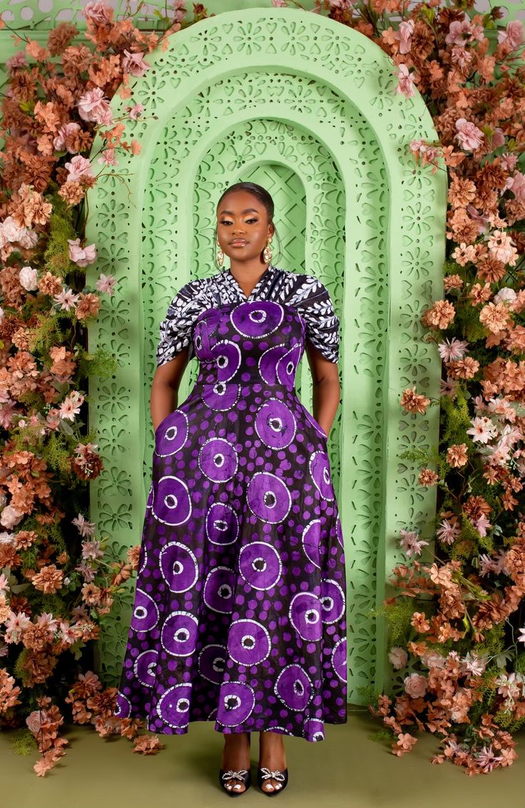 Ankara Long Gown Styles for Teenage Girls ​