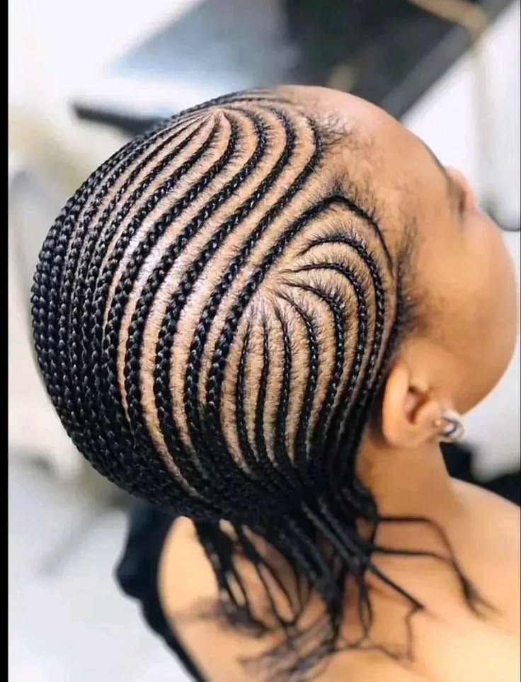 . All Back Hairstyle for School