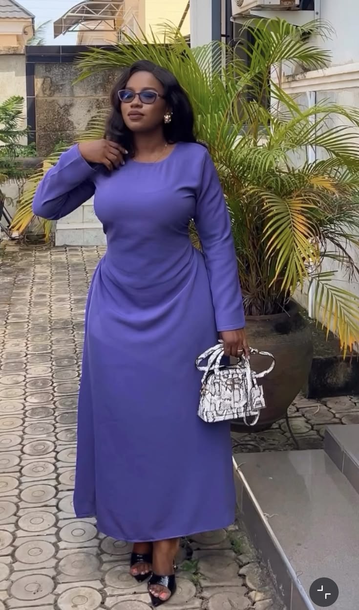Comfortable Crepe Material Gown Styles