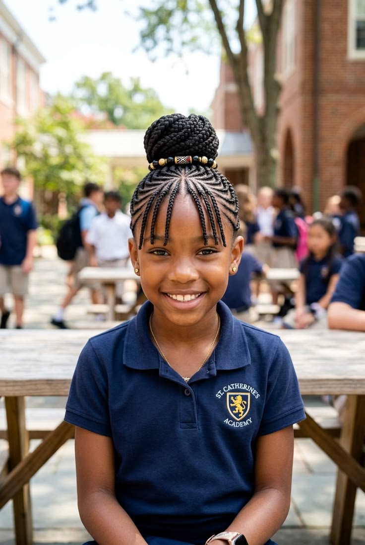 Simple Secondary School Hairstyle