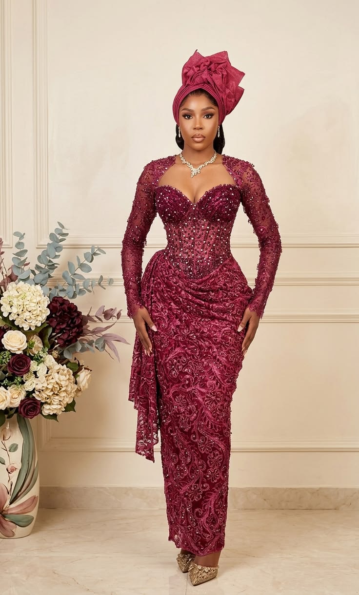 classy Colour Lace Material Asoebi Ideas
