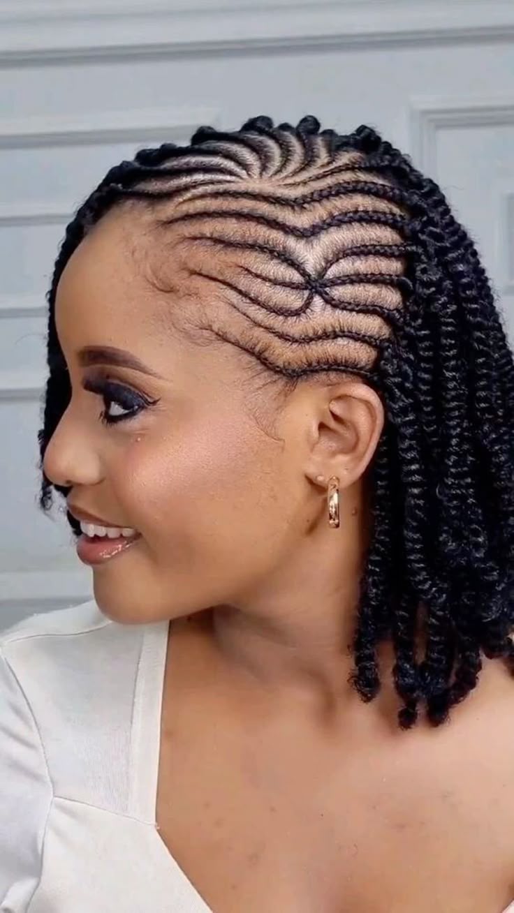 Side-Parted Hairstyles Without Attachment ​