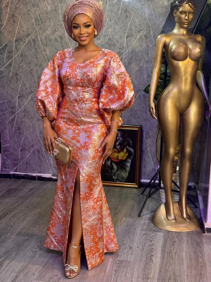 Simple Brocade Styles for Women ​