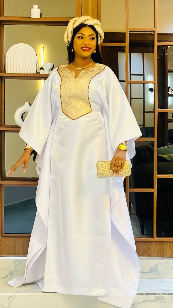 White Agbada Styles for Women 