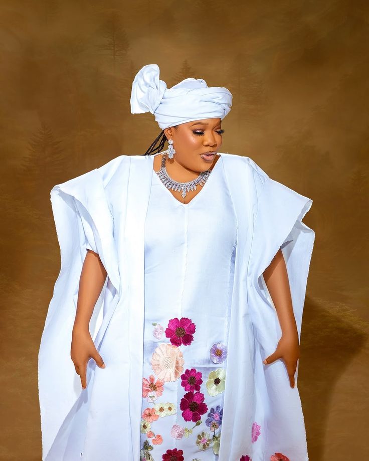 White Agbada Styles for Women 