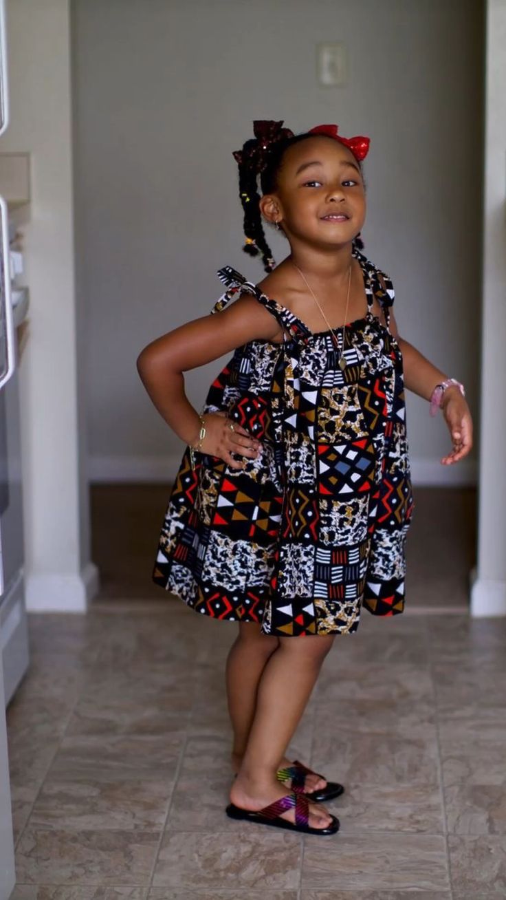 Simple Ankara Styles for Girl Child ​