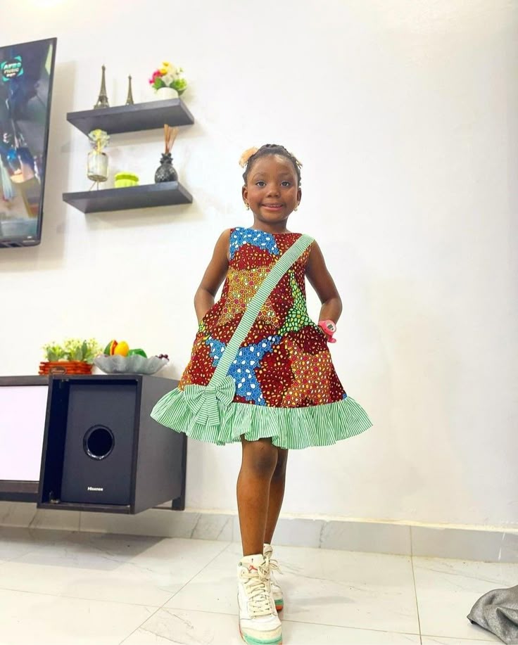 Simple Ankara Styles for Girl Child ​