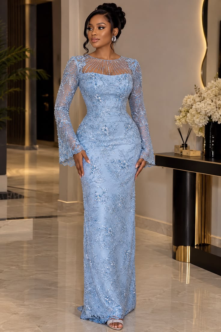 Asoebi Lace Styles for Slim Ladies 
